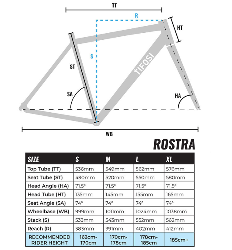 Tifosi Rostra Caliper Centaur Road Bike in Silver-1